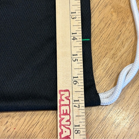 NBA Drawstring Backpack Black - Picture 5 of 6